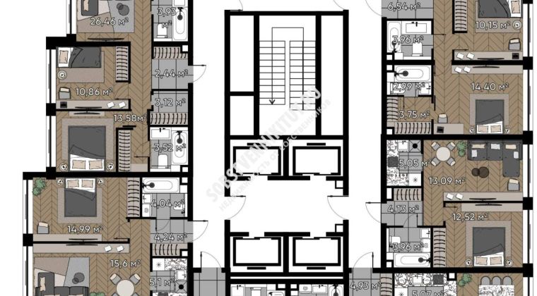 Объявление 4-к квартира, 80.6м2, 21/25 эт