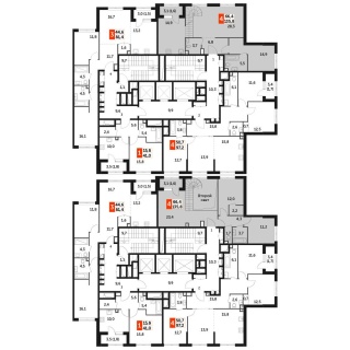 Объявление 4-к квартира, 135.8м2, 35/37 эт