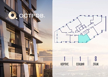 Объявление 1-к квартира, 46.2&nbsp;м&sup2;, 8/10 эт.