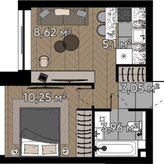 Объявление 2-к квартира, 30.98м2, 10/20 эт