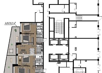 Объявление 3-к квартира, 87.66&nbsp;м&sup2;, 1/25 эт.