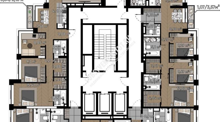 Объявление 4-к квартира, 86.95м2, 17/20 эт