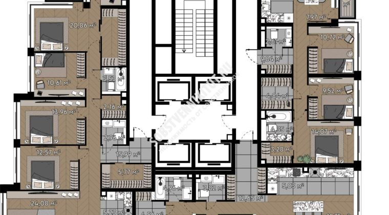 Объявление 5-к квартира, 94.45м2, 24/25 эт