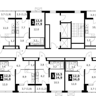 Объявление 3-к квартира, 63.2м2, 7/14 эт