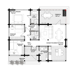 Объявление Дом, 120м2, 1 эт, 10 сот.