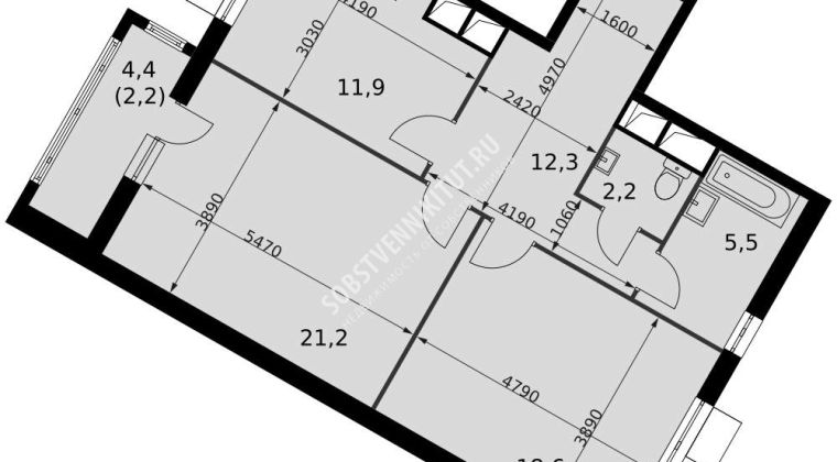 Объявление 2-к квартира, 74м2, 7/16 эт