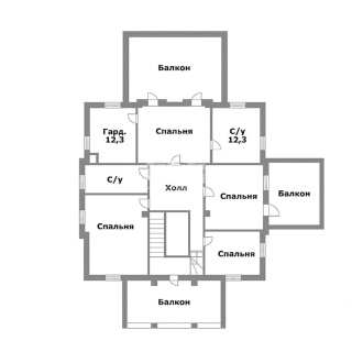 Объявление Дом, 680м2, 2 эт, 35 сот.