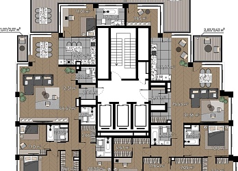 Объявление 5-к квартира, 167.43&nbsp;м&sup2;, 15/16 эт.