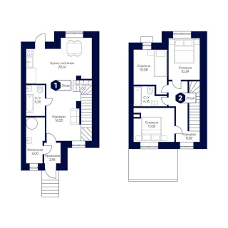 Объявление Дом, 107.97м2, 2 эт, 1.48 сот.