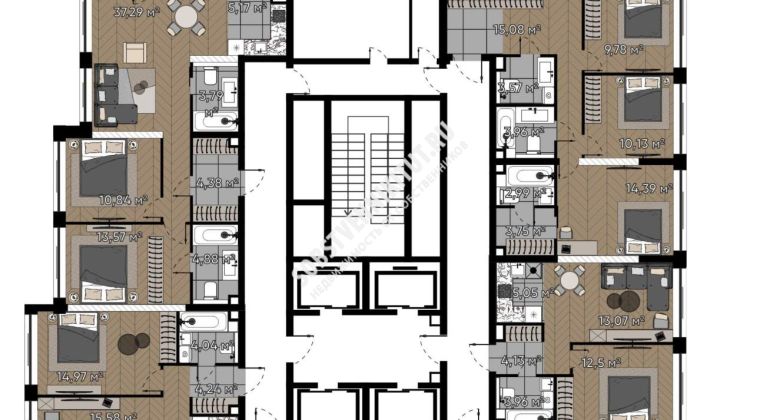 Объявление 4-к квартира, 81.67м2, 18/25 эт