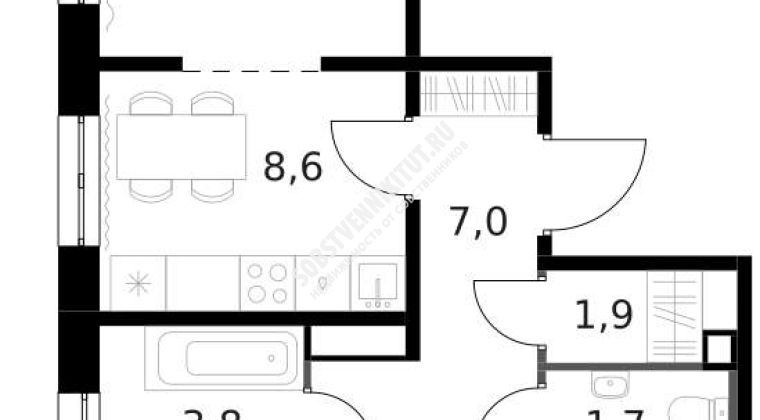 Объявление 3-к квартира, 63.2м2, 7/14 эт