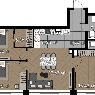Объявление 4-к квартира, 81.11м2, 23/25 эт