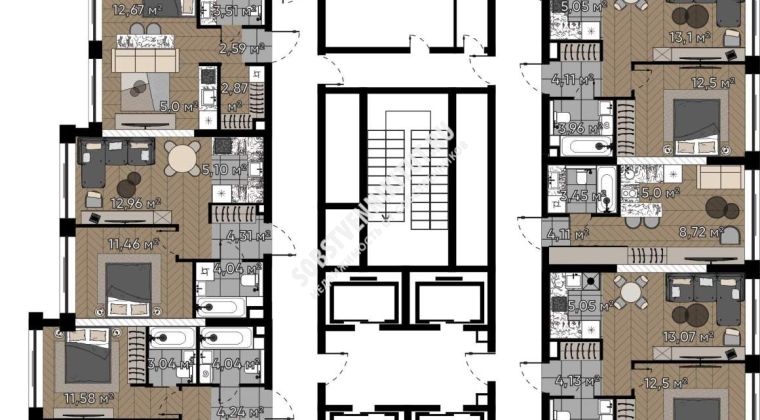 Объявление 3-к квартира, 50.36м2, 13/25 эт